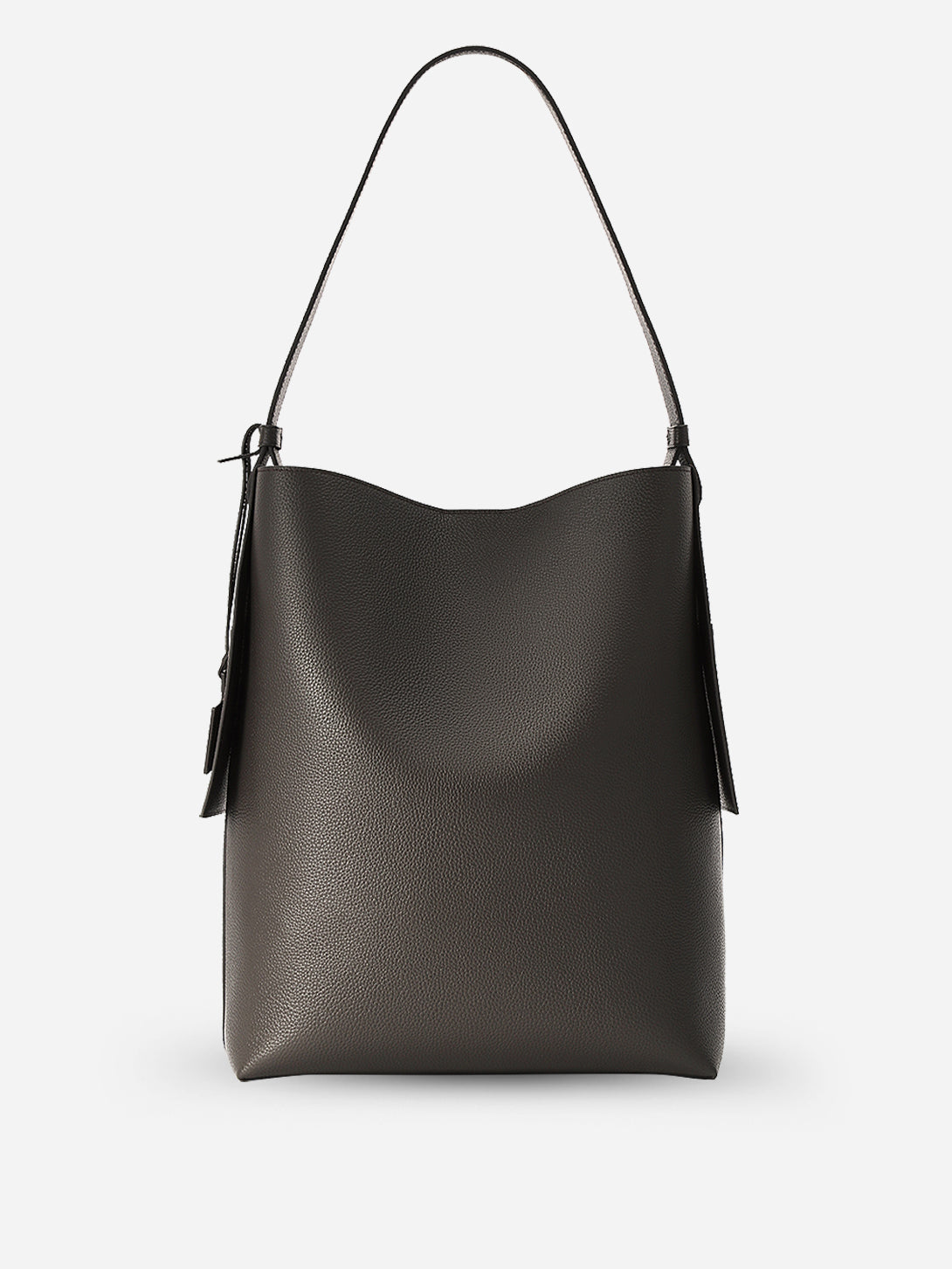 Dk Brown Oversized Petal Hobo Womens Handbag Leather Brown Bag 