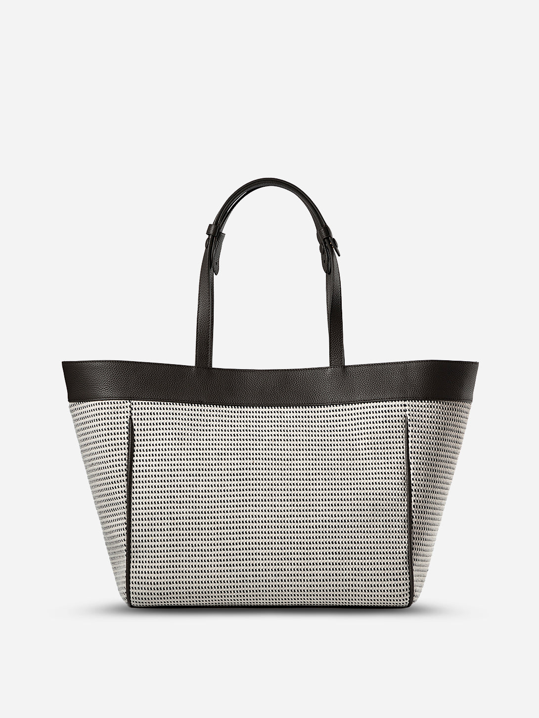 Dk Brown X Canvas Check Everyday Shopper Womens Check Pattern Shopping Bag Womens Leather Bag 