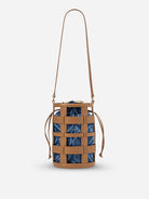 Caramel Medium Cage Bucket Womens Leather Bag 