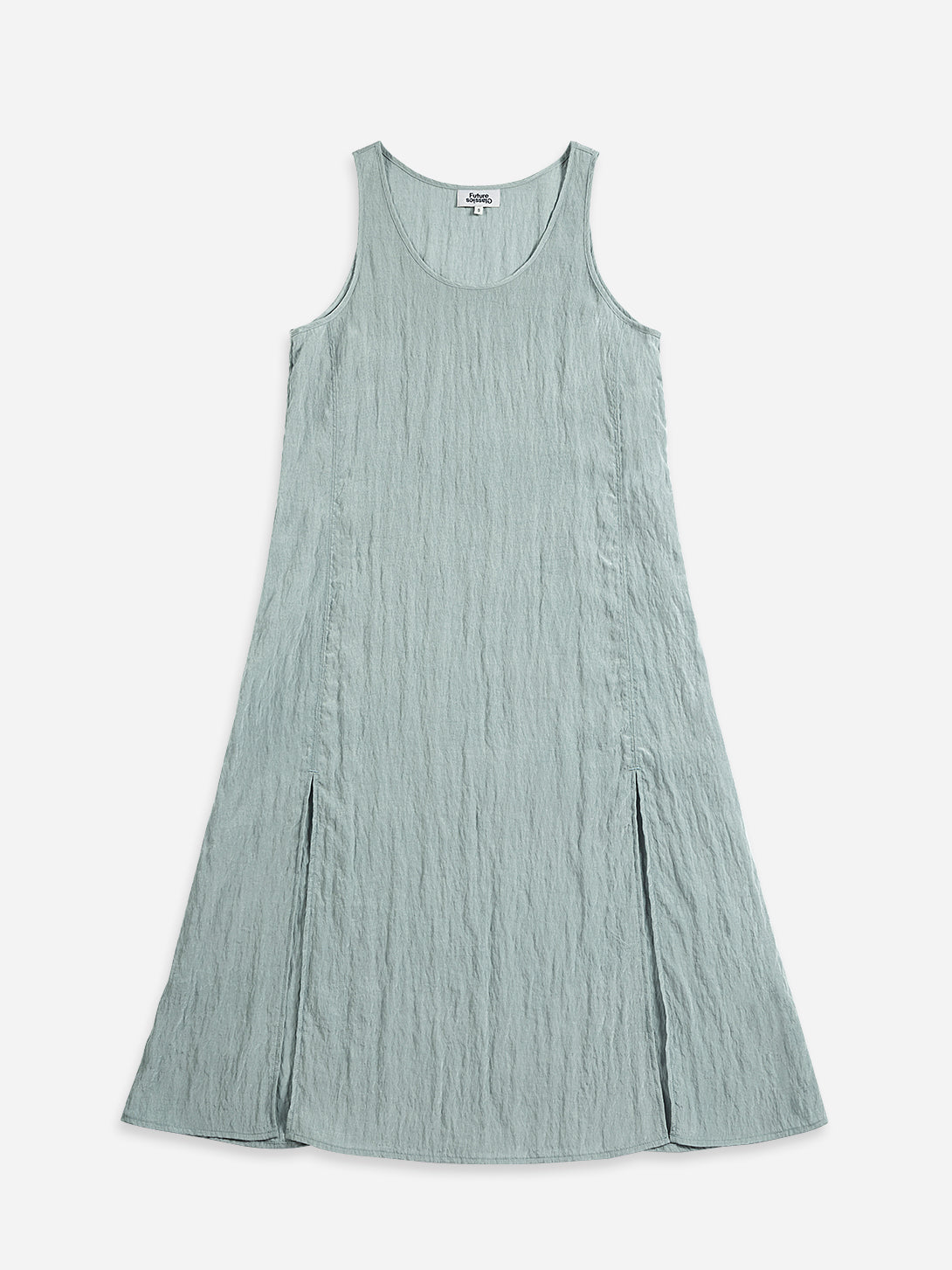 Sea Blue Crinkle Slit Dress Womens Lightweight Summer Dress Navy Womens Dress
