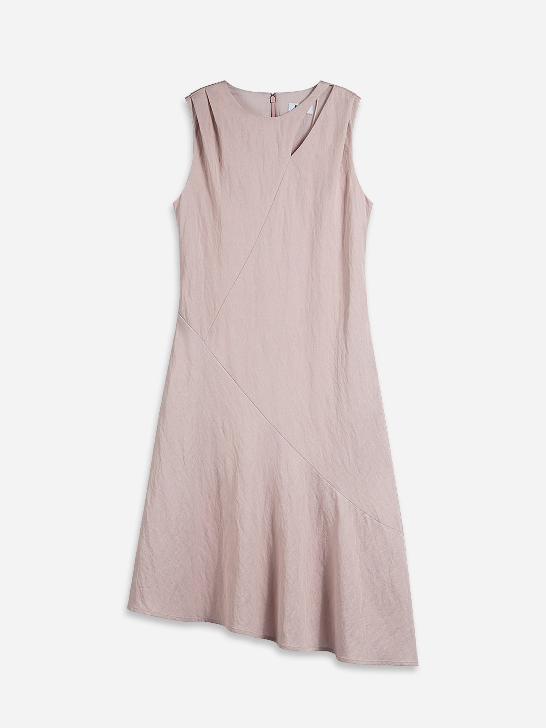 Dusty Rose Asymmetric Slit Dress Womens Sleeveless Dress Womes Summer Long Dress 