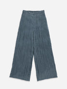 Navy Crinkle Fluid Pants Womens Lightweight Wide leg Pants Womens Summer Pants