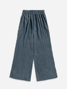Navy Crinkle Fluid Pants Womens Lightweight Wide leg Pants Womens Summer Pants