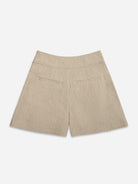 Oatmeal Jacquard Shorts Womens Shorts Lightweight Pleated Summer Shorts Jaquard Shorts Womens 