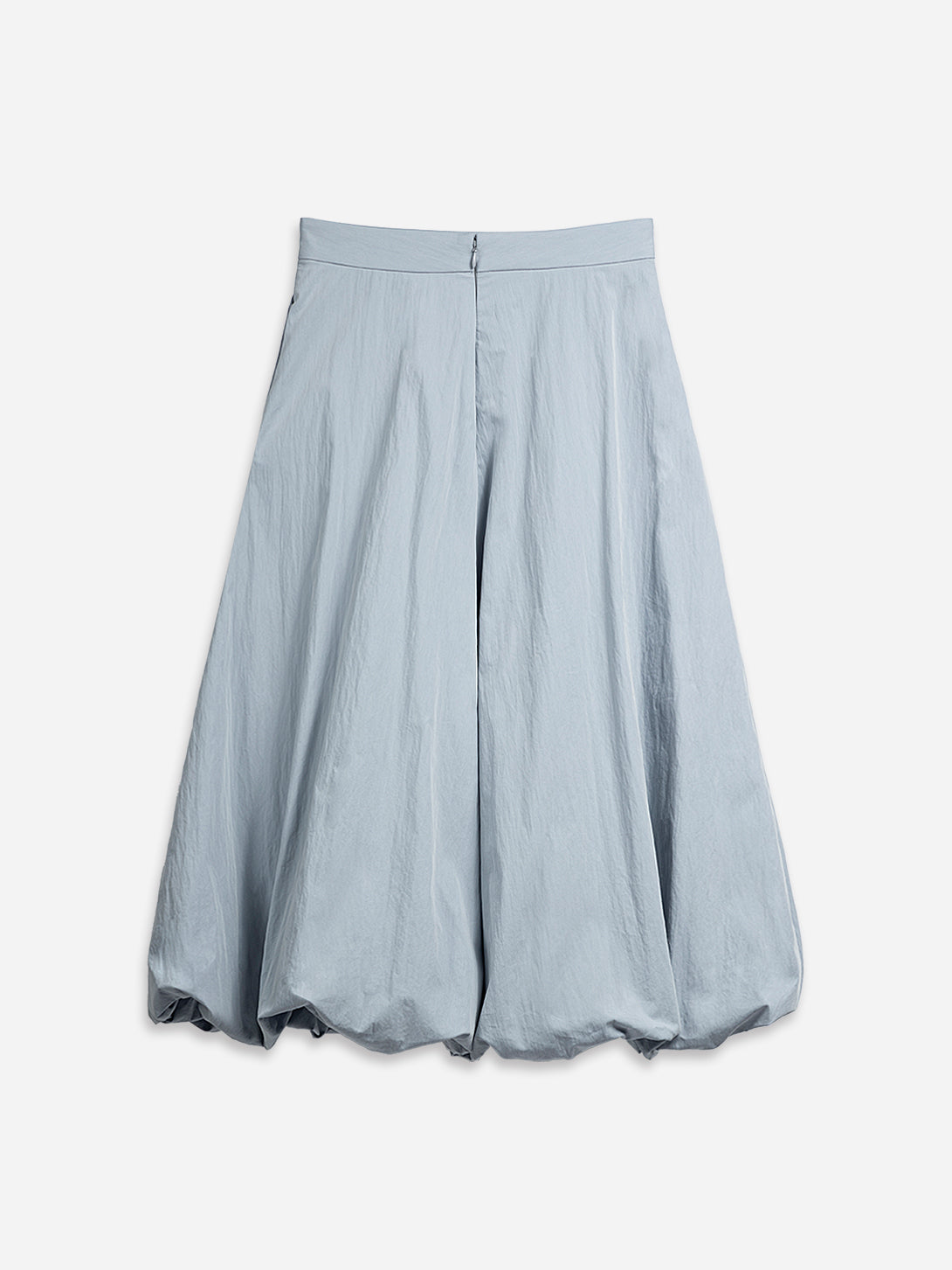 Sea Blue Balloon Skirt Womens Long Skirt Womens Pleated Layered Skirt 