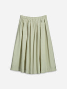 Seaweed Green Voluminous Drape Skirt Womens Medium Length Skirt Green Skirt 