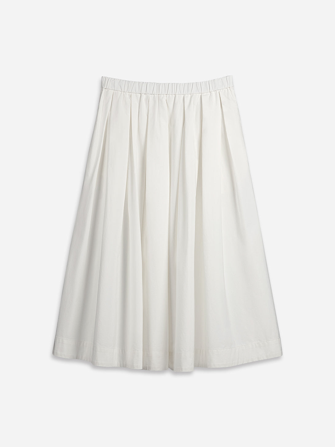 Offwhite Voluminous Drape Skirt Womens White Skirt Womens Medium Length Skirt Summer Skirt 