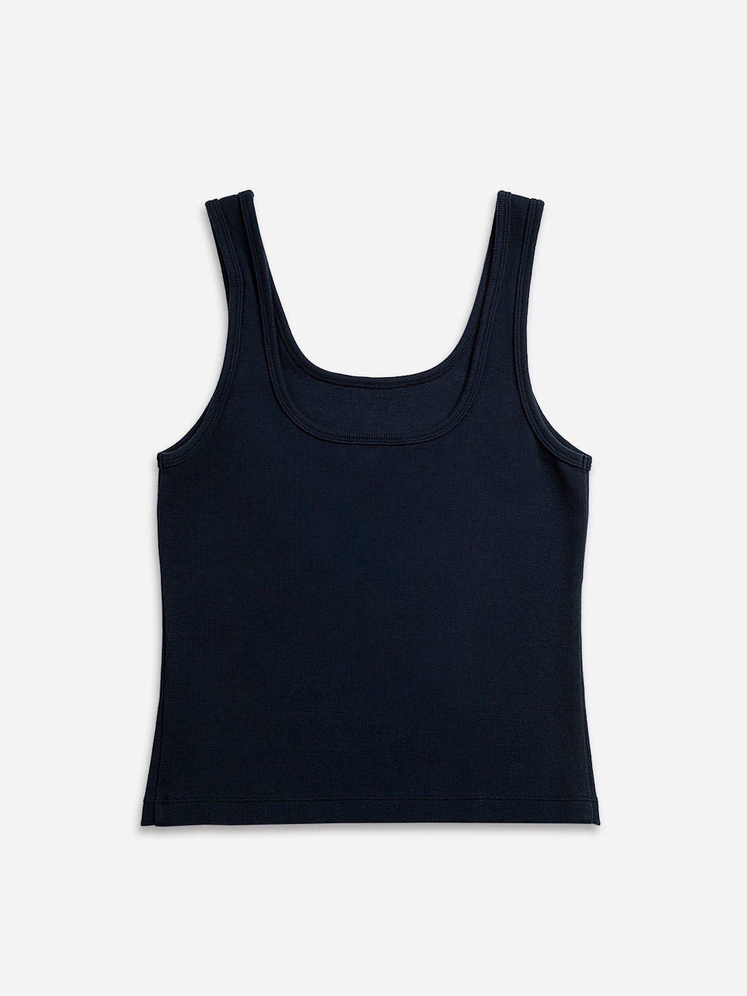 Navy Blazer Essential Rib Tank Womens Tank Top Womens Sleeveless Shirt Womens Tank 