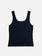 Navy Blazer Essential Rib Tank Womens Tank Top Womens Sleeveless Shirt Womens Tank 