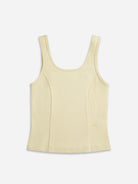 Almond Yellow Essential Rib Tank Womens Tank Top Womens Sleeveless Shirt Womens Tank 