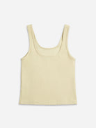 Almond Yellow Essential Rib Tank Womens Tank Top Womens Sleeveless Shirt Womens Tank 