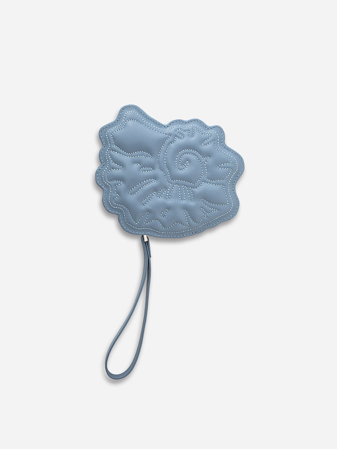 Blue Shadow Sea Snail Jewellery Pouch Womens Leather Small Pouch 