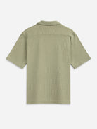 Tea Rockaway Slub Waffle Shirt Mens Camp Collar Short Sleeve Waffle Knit 