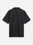 Black Rockaway Seersucker Shirt Mens Seersucker Camp Collar Shirt Mens Lightweight Shirt 