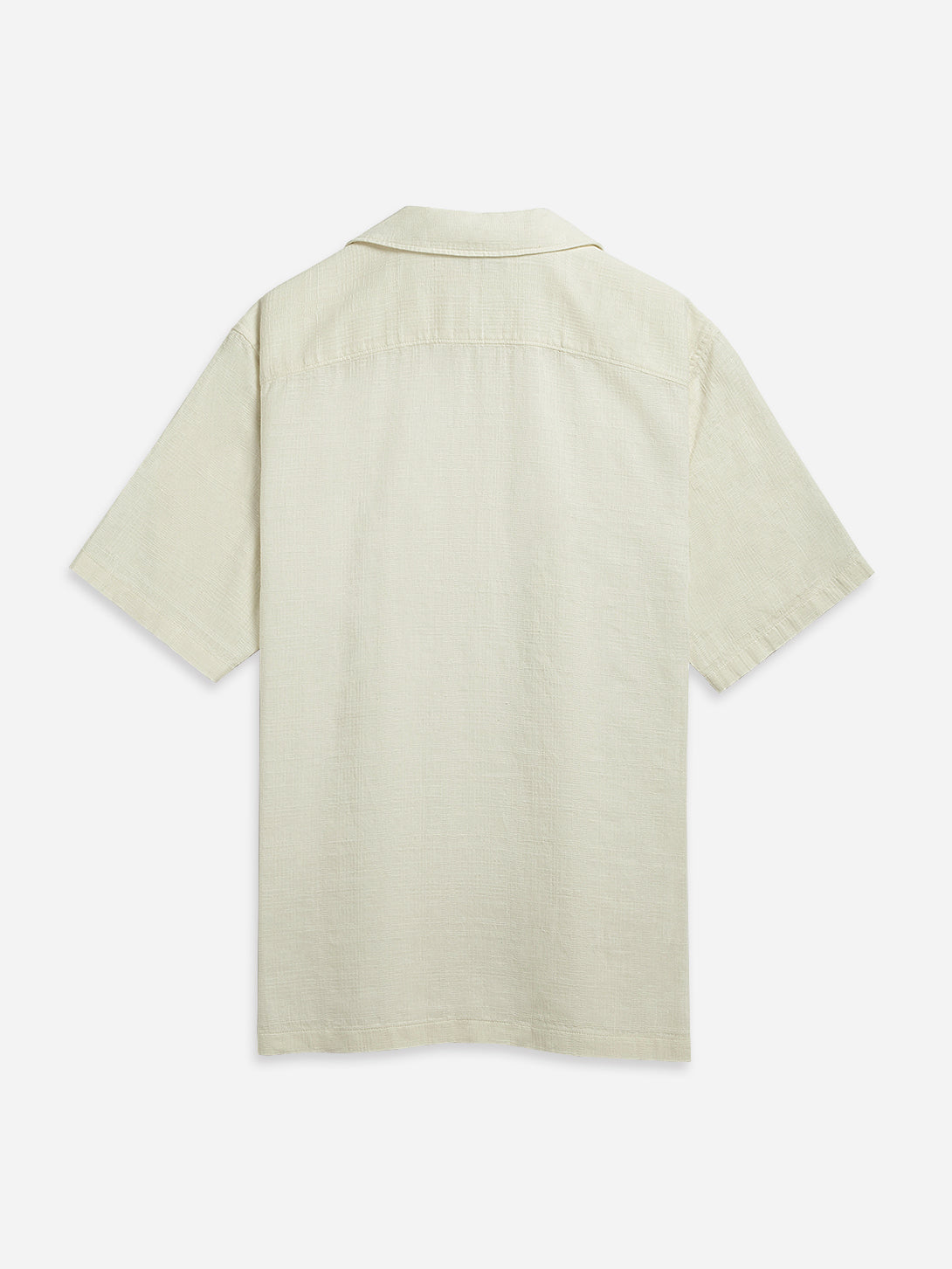 Silver Birch Rockaway Linen Cotton Shirt Mens Camp Collar Linen Shirt Chest Pocket Short Sleeve Tee