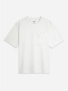 Bright White Baseile Pocket Tee Mens Relaxed Fit Tee Mens Stretch Tee Short Sleeve Summer Shirt Chest Pocket 