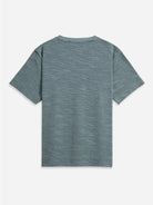 Stormy Blue Baseile Slub Tee Mens Slub Waffle Tee Summer T-Shirt Mens Short Sleeve Shirt Mens Waffle Shirt 