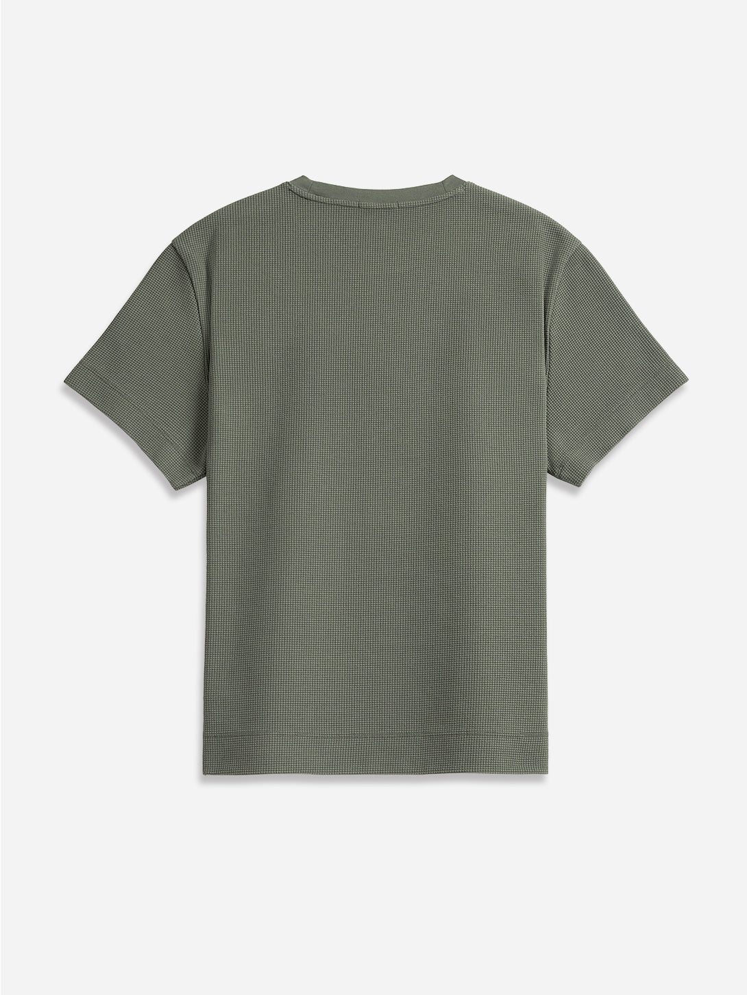 【KOOLOSET】Waffle Track Line Collar Tee Baseile Waffle Tee – ONS Clothing