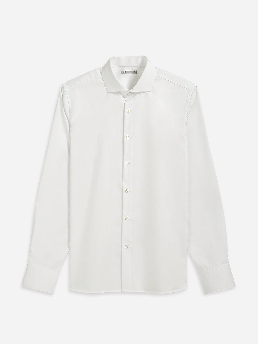 Bright White Arthur Cotton Twill Shirt Mens Formal Shirt Party and Cocktail Button Up Spread Collar Shirt All Season 