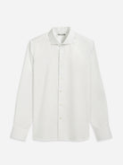 Bright White Arthur Cotton Twill Shirt Mens Formal Shirt Party and Cocktail Button Up Spread Collar Shirt All Season 