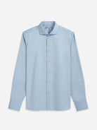 Lt Blue Arthur Cotton Twill Shirt Mens Formal Shirt Party and Cocktail Button Up Spread Collar Shirt All Season 