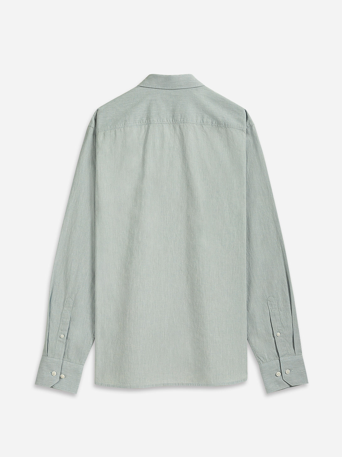Lt Blue Fulton Cotton Linen Shirt Mens Button Down Shirt Summer Cotton Linen Shirt Button Down Collar Mens Dress Shirt 