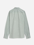Lt Blue Fulton Cotton Linen Shirt Mens Button Down Shirt Summer Cotton Linen Shirt Button Down Collar Mens Dress Shirt 