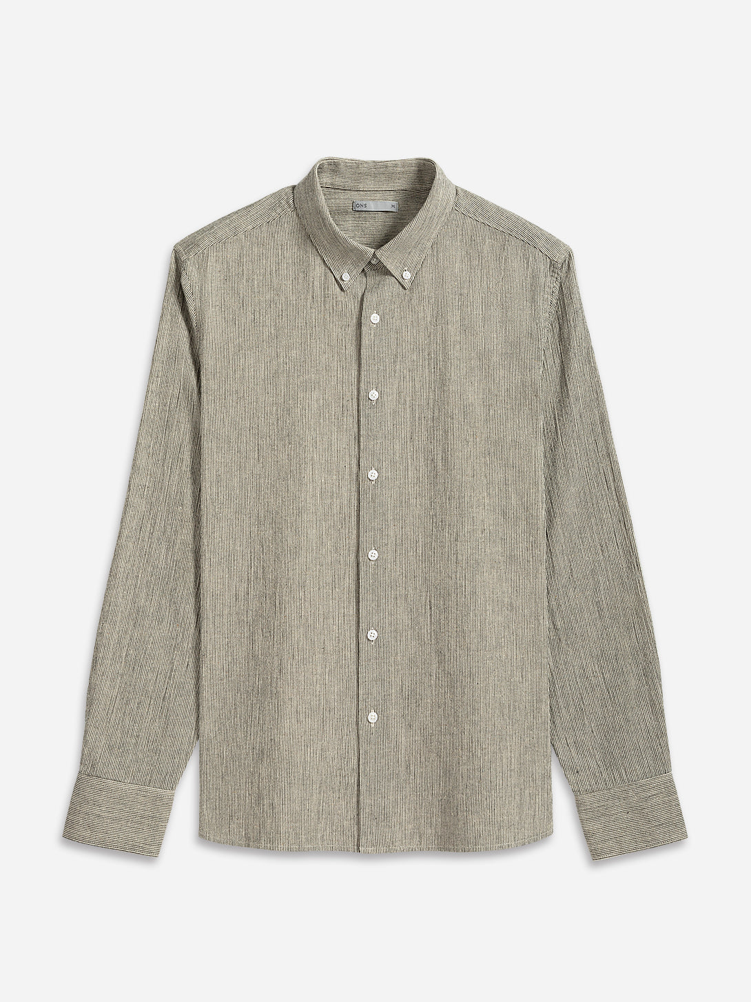 Black/Off White Stripe Fulton Pinstripe Shirt Mens Button Down Shirt Collared Dress Shirt Micro Stripe Dress Shirt Cotton Linen Stripe Shirt 