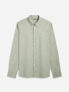 Moss Green Heather Fulton Heather Oxford Shirt Mens Button Down Dress Shirt Heather Oxford Shirt Button Down Collar 
