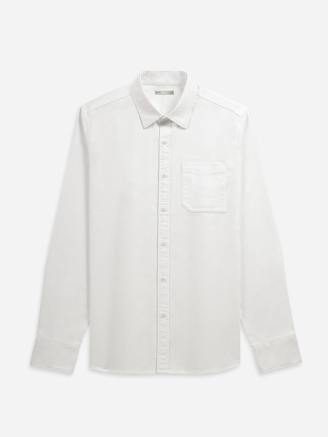 Bright White Arik Oxford Shirt Mens Point Collar Button Up Shirt Chest Pocket Shirt Classic Oxford Style 