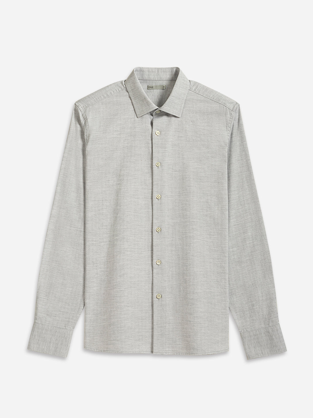 Lt Grey Adrian Herringbone Shirt Mens Spread Collar Shirt Herringbone Fabric Mens Dress Shirt All Season Shirt 