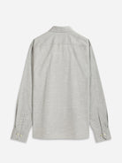 Lt Grey Adrian Herringbone Shirt Mens Spread Collar Shirt Herringbone Fabric Mens Dress Shirt All Season Shirt 