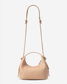 Honey Peach Mini Skate Pebble Top Handle Womens Peach Leather Hand Bag 