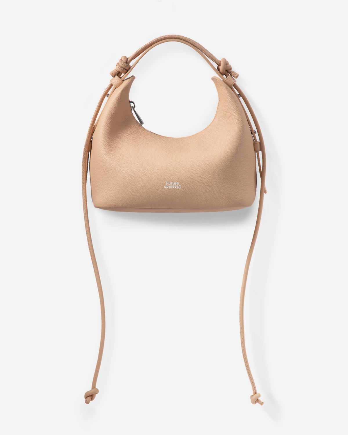 Honey Peach Mini Skate Pebble Top Handle Womens Peach Leather Hand Bag 