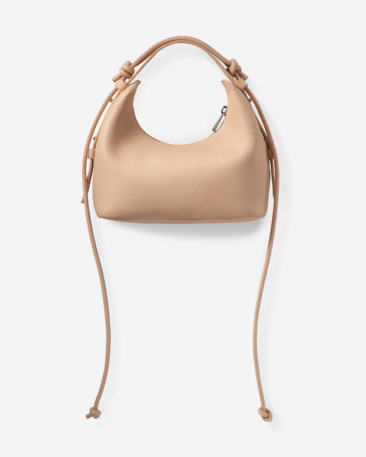 Honey Peach Mini Skate Pebble Top Handle Womens Peach Leather Hand Bag 