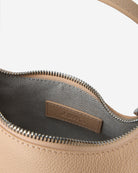 Honey Peach Mini Skate Pebble Top Handle Womens Peach Leather Hand Bag 