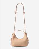 Honey Peach Mini Skate Pebble Top Handle Womens Peach Leather Hand Bag 