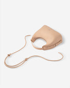 Honey Peach Mini Skate Pebble Top Handle Womens Peach Leather Hand Bag 