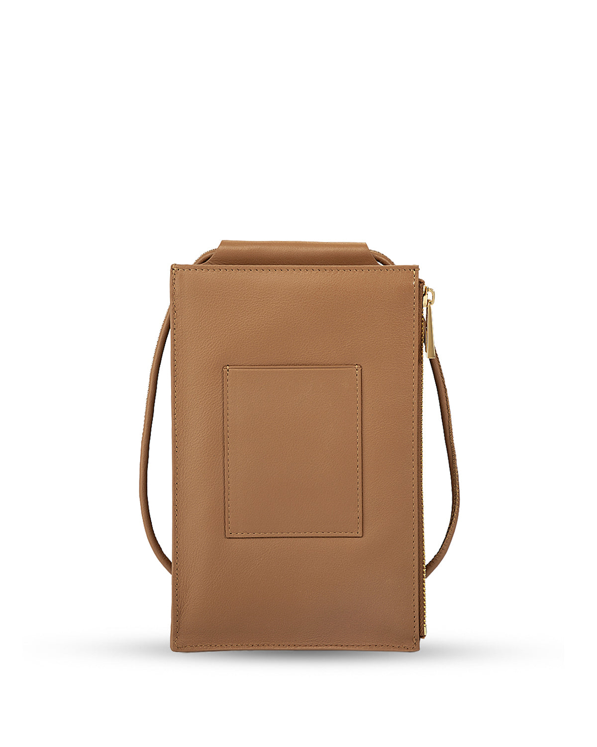 Caramel Mini Pocket Nappa Crossbody Womens Small Leather Crossbody Pouch Bag 