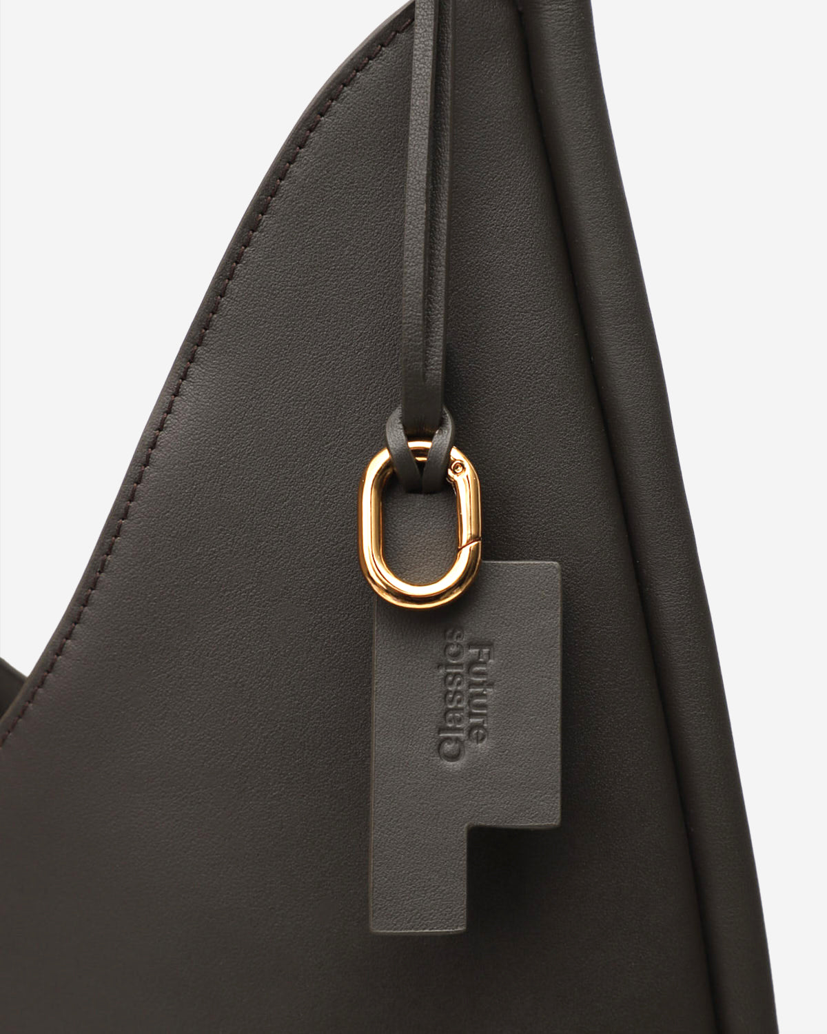 Dk Brown Large Teardrop Nappa Hobo Womens Large Brown Leather Hobo Shoulder Bag 