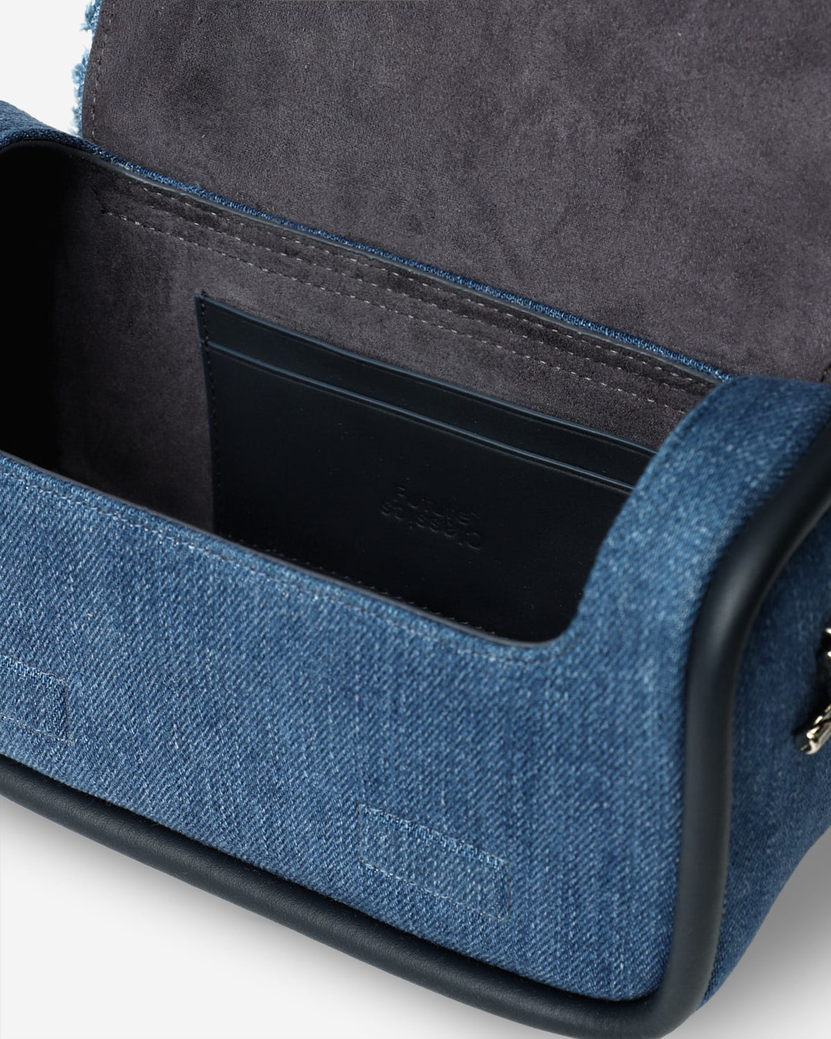 Mid Indigo Mini Loaf Denim Crossbody Womens Small Denim Indigo Crossbody Bag 