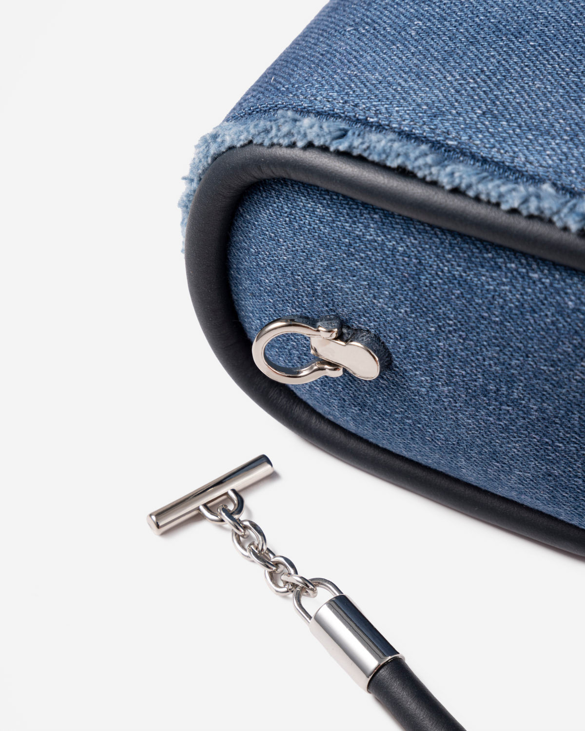 Mid Indigo Mini Loaf Denim Crossbody Womens Small Denim Indigo Crossbody Bag 