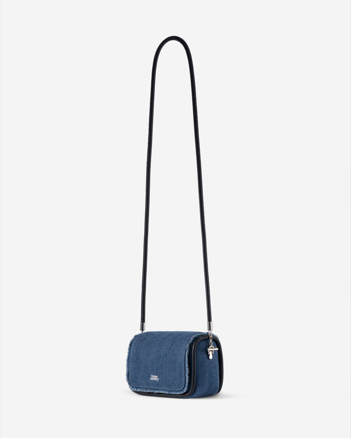 Mid Indigo Mini Loaf Denim Crossbody Womens Small Denim Indigo Crossbody Bag 