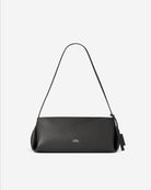 Moonless Night Small Boat Goat Shoulder Womens Small Leather Boat Shoulder Handbag 