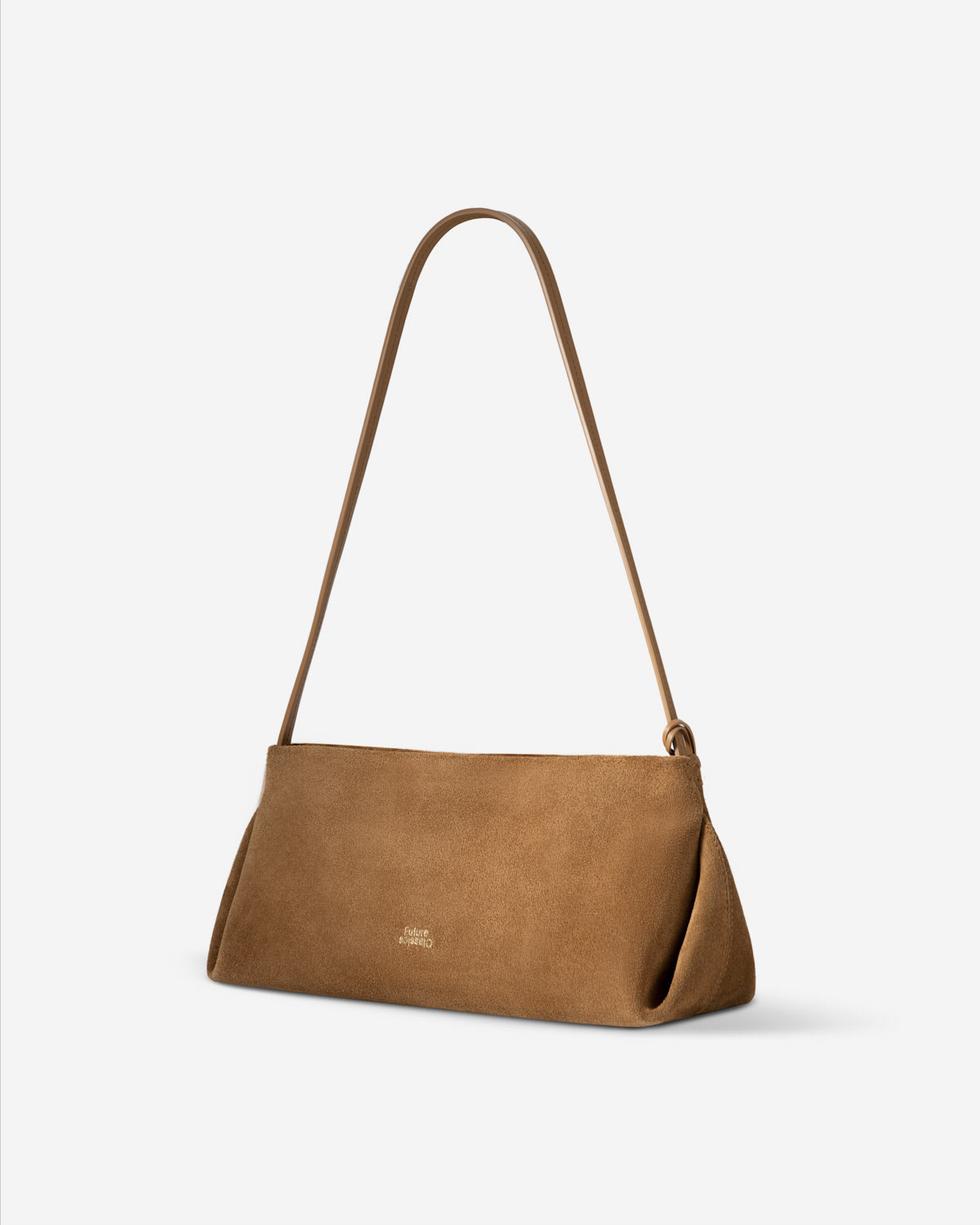 Caramel Small Boat Suede Shoulder Womens Small Suede Should Bag Suede Leather Brown 