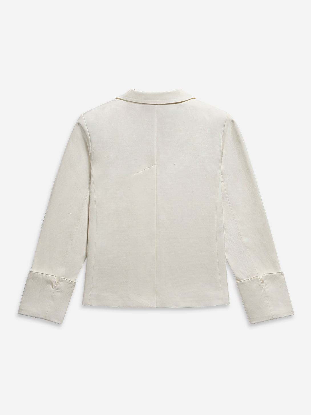 Offwhite Back Vent Boxy Blazer Womens White Blazer Womens Formal Outerwear Work Blazer Sportscoat 
