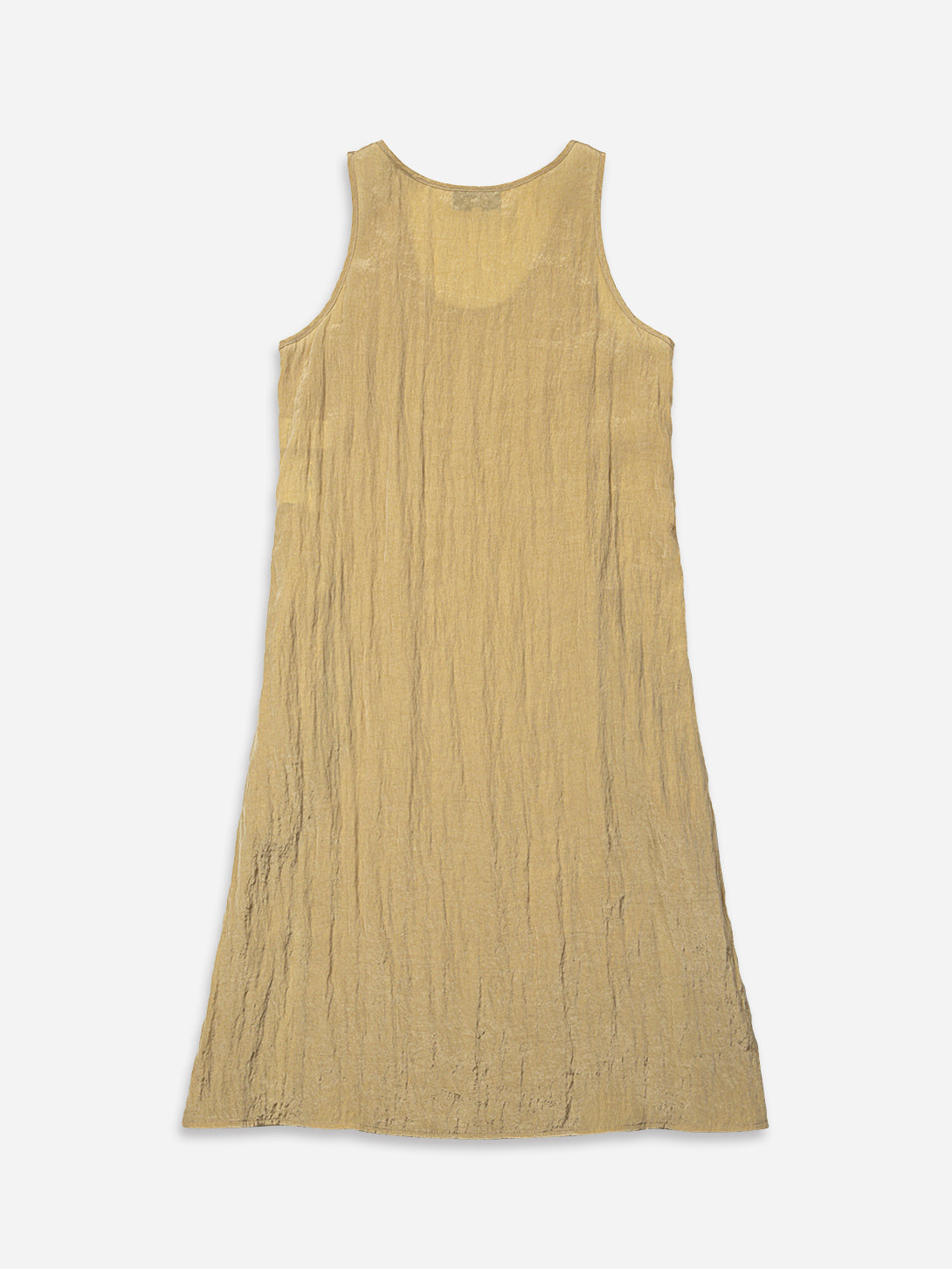 Desert Sand Crinkle Slit DressWomens Sleeveless Long Dress Crinkle Cut Texture Womens Long Dress 