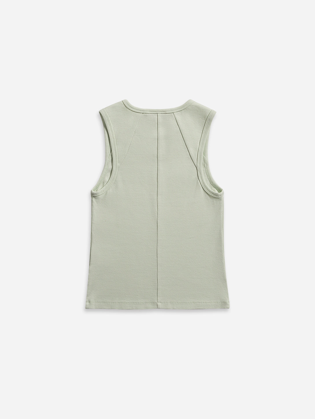 Soft Jade Shoulder Yoked Tank Top Womens Cotton Tank Top Textured Sleeveless Shirt 