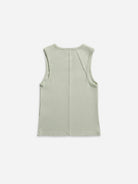 Soft Jade Shoulder Yoked Tank Top Womens Cotton Tank Top Textured Sleeveless Shirt 