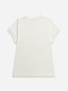Offwhite Simple Tee Womens Short Sleeve Tee Shirt Cropped Sleeve Tee Basic Simple Tee Shirt Womens Summer Tee 